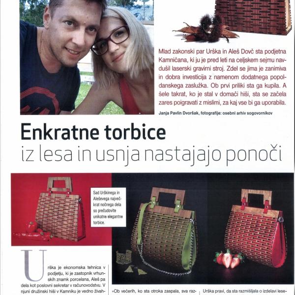 OBJAVA ČLANKA V REVIJI NAŠA ŽENA